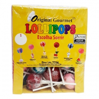 Pirulito Gourmet Lollipops 25x31gr
