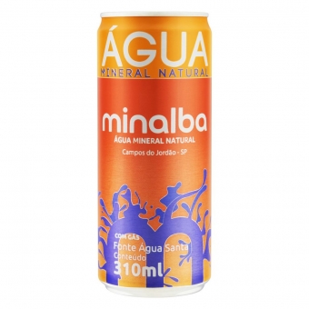 Água Mineral Minalba com Gás Lata 12x310